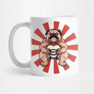 Sumo Dog ready to fight Mug